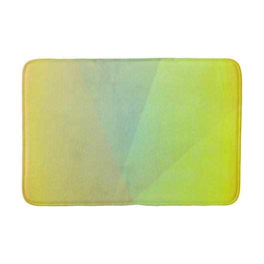 Moderne gele geometrische gradiënt badmat (Voorkant)