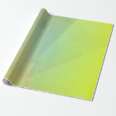 Moderne gele geometrische gradiënt cadeaupapier (Uitgerold)