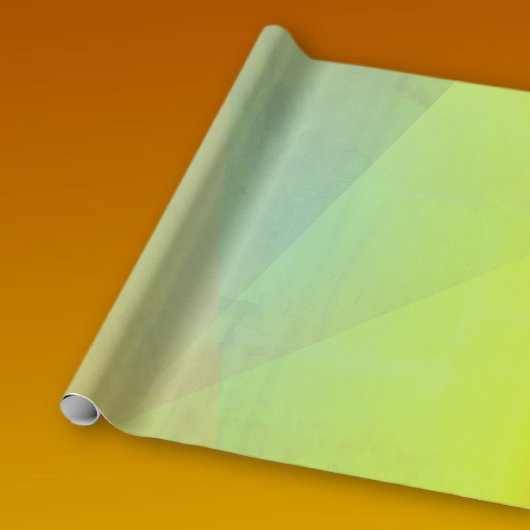 Moderne gele geometrische gradiënt cadeaupapier