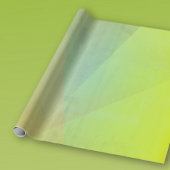 Moderne gele geometrische gradiënt cadeaupapier