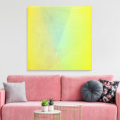 Moderne gele geometrische gradiënt canvas afdruk (Insitu (Woonkamer))