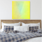 Moderne gele geometrische gradiënt canvas afdruk (Insitu (Slaapkamer))