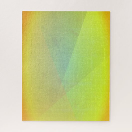 Moderne gele geometrische gradiënt legpuzzel (Verticaal)