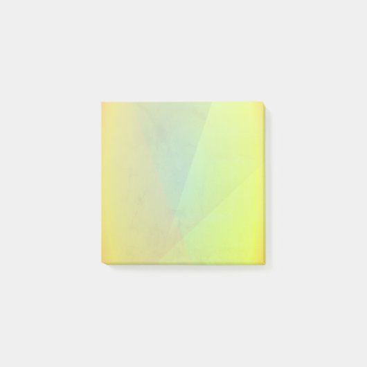 Moderne gele geometrische gradiënt post-it® notes (Voorkant)