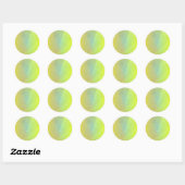 Moderne gele geometrische gradiënt ronde sticker (Vel)