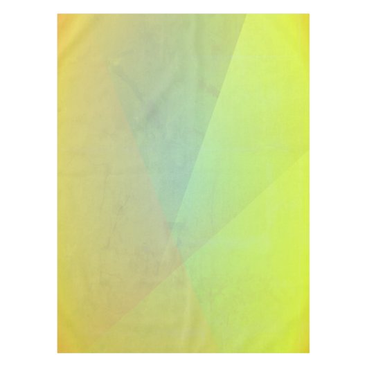Moderne gele geometrische gradiënt tafelkleed (Voorkant)