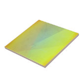 Moderne gele geometrische gradiënt tegeltje (Zijkant)