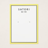 Moderne Gele Grens die juwelenvertoning verdient Visitekaartje (Voorkant)