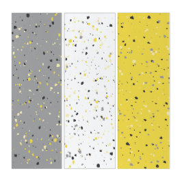 Moderne Gele Grijs Witte Terrazzo Drieluik