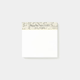 Moderne Gele & Grijze Geometrische Zakelijke Post-it® Notes