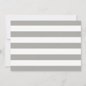 Moderne gele grijze ooievaar vogel | Cute babyshow Kaart (Achterkant)