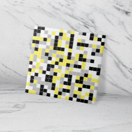 Moderne Gele grijze zwarte Geometrische keramische Tegeltje
