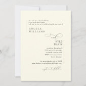 Moderne Gele Groenery Bride Parents Wedding Kaart (Voorkant)