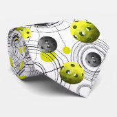 Moderne gele handballen - stropdas (Opgerold)