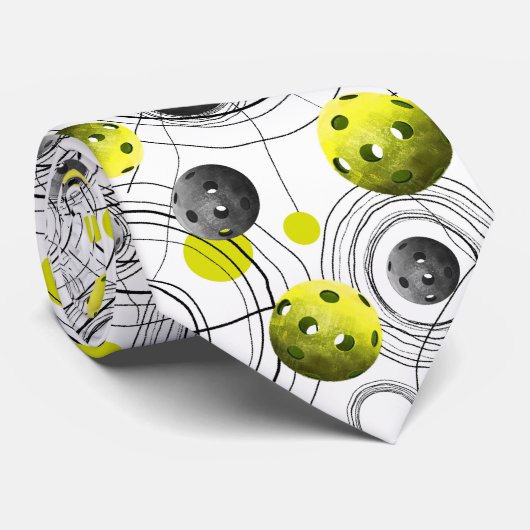 Moderne gele handballen - stropdas (Opgerold)