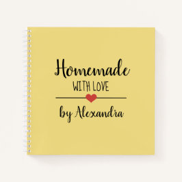 Moderne Gele Homemade met Notitieboek voor liefdes