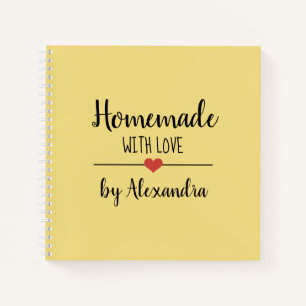 Moderne Gele Homemade met Notitieboek voor liefdes