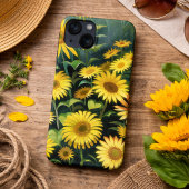 Moderne Gele Margrieten Case-Mate iPhone Case