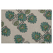 Moderne Gele Mint Grijs Tribal Custom Stof (Fat Quarter)