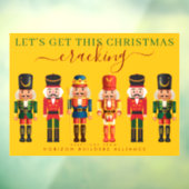 Moderne gele Notenkraker Zakelijke Raamsticker (Vel 3)