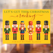 Moderne gele Notenkraker Zakelijke Raamsticker (Vel 2)