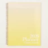 Moderne Gele Ombre Planner (Voorkant)