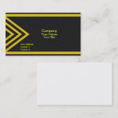 Moderne gele pijlen visitekaartje (Voorkant / Achterkant)