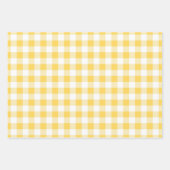 Moderne gele plaid inpakpapier vel (Voorkant 2)
