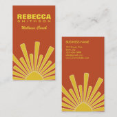 Moderne, gele professionele, persoonlijke wasbedek visitekaartje (Voorkant / Achterkant)