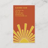 Moderne, gele professionele, persoonlijke wasbedek visitekaartje (Achterkant)