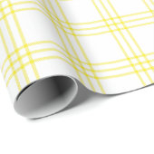 Moderne gele speldenband |Groot patroon| Verpakkin Cadeaupapier (Rol Hoek)