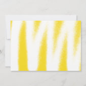 Moderne Gele Spuitverf Foto Graduation Party Kaart (Achterkant)
