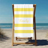Moderne gele strepen Patroonnaam Strandlaken