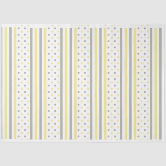 Moderne gele strepen tissuepapier (Voorkant)