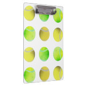 Moderne gele trennis balpatroonspeler wit klembord (Rechts)