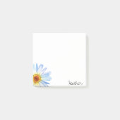Moderne Gele Witte Madelief Waterverf Persoonlijk Post-it® Notes (Voorkant)