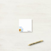 Moderne Gele Witte Madelief Waterverf Persoonlijk Post-it® Notes (Op bureau)