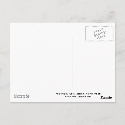 Moderne Gele Zonnebloem Stijlvolle Bloemschilderin Briefkaart (Achterkant)