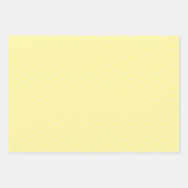 Moderne gele zwarte witte geometrische Japanse gol Inpakpapier Vel (Voorkant)