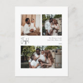 Moderne Geleidelijke Manuscript Centreerde drie-Fo Feestdagenkaart (Voorkant)