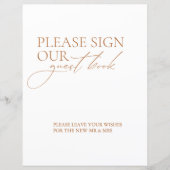 Moderne Gelieve Ons Gastboek Te Ondertekenen Trouw (Voorkant)