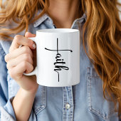 Moderne geloof christen koffiemok