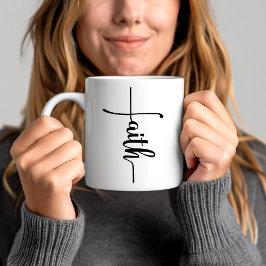 Moderne geloof christen koffiemok
