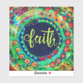 Moderne Geloof Groene Boho Whimsical Leuke Inspira Sticker (Vel)