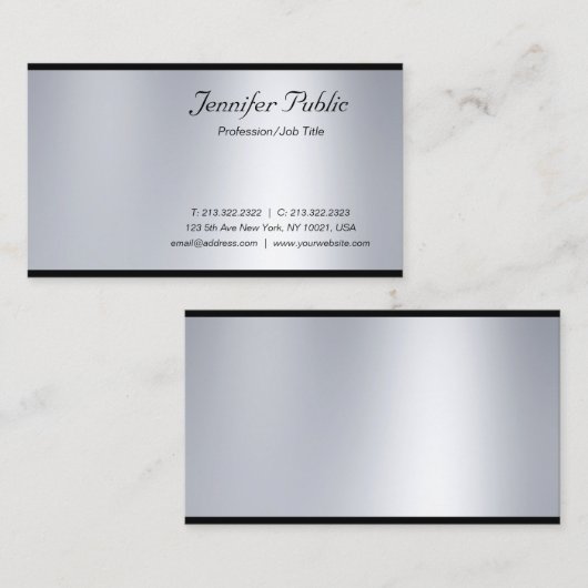 Moderne geluiddempende Luxe Professional voor scri Visitekaartje (Voorkant / Achterkant)
