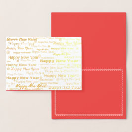 Moderne Gelukkig Nieuwjaar kaart