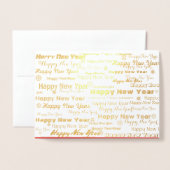 Moderne Gelukkig Nieuwjaar kaart (Voorkant met envelop)