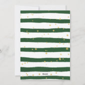 Moderne Gelukkig Nieuwjaar Script Strepen Eén Foto Feestdagenkaart (Achterkant)