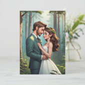 moderne gelukkig tot het einde der tijden vluchtig kaart (Staand voorkant)