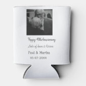 Moderne gelukkige 40ste verjaardag voeg naam datum blikjeskoeler (Voorkant)